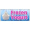 Signmission FROZEN YOGURT BANNER SIGN yoghurt self soft serve homemade toppings B-96 Frozen Yogurt - alternate 1